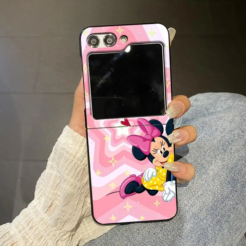 phone Cases for Samsung Galaxy Z Flip 5 6 case ZFlip4 ZFlip5 5G ZFlip3 Flip funda Antiscratch cover Disney Mickey Minnie Stars