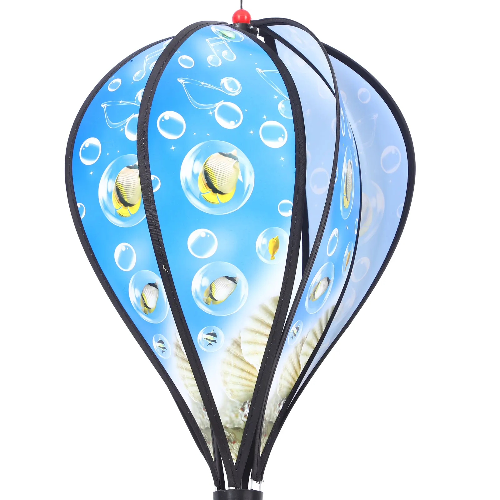 

2 Pcs Colorful Hot Air Balloon Hanging Decoration Balloons Garden Ornament Pvc For Decorations Yard Wind Spinners Outdoor
