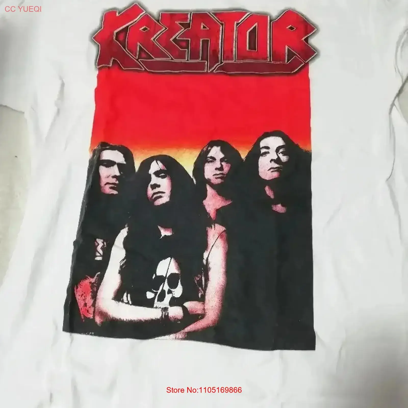 Kreator band rare design white T shirt tee Remake S 5XL NH18585 vintage Washed Versatile Slightly Breathable fashion vintage
