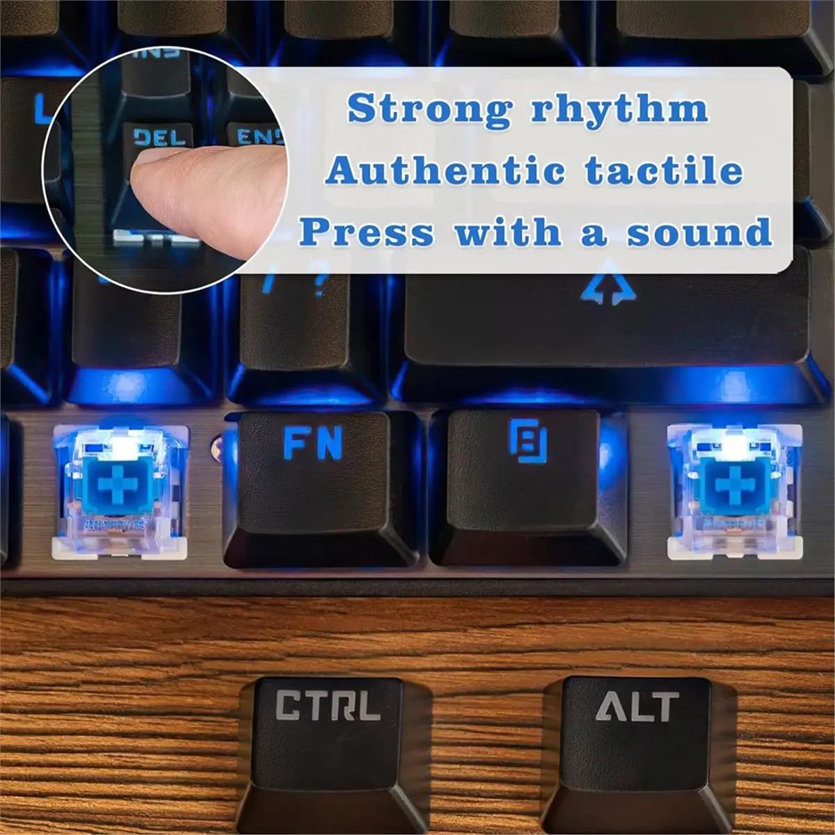 Cmpt And Acce Store Offer PC Accessories 50 Pcs Blue 3-Pin Clicky Tactile Mechanical Keyboard Switches Kit