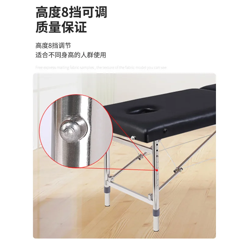 Elevated portable lunch break folding bed, Chinese and Western medical examination massage bed manufacturer,