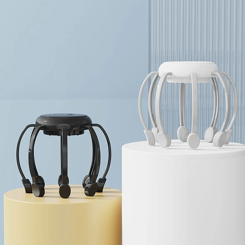 

Electric Octopus Claw Head Massager 5 Modes Vibration Scalp Massage Therapeutic Head Scratcher Relief Head Fatigue Improve Sleep