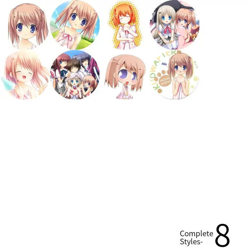 Arizuki Shiina Kud Wafter Game Anime Character Soft Button Badge Brooch anchor Peripherals Pin Hat Commemorative Jewelry view 3