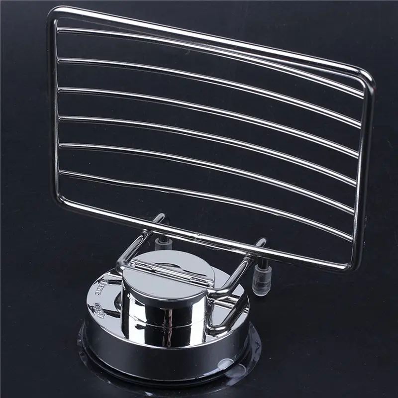 ABMI-3X Super Powerful Vacuum Suction Stainless Steel Soap Dish Sponge Holder With Locking Suction(Soap Dish),