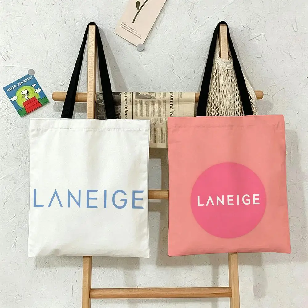 Las bolsas de almacenamiento Pastel Macaron L-Laneige son adecuadas para la escuela, compras, viajes, trabajo y compras de supermercado.