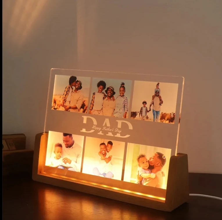 Base éclairée par LED en forme de U, présentoir multicolore réglable pour téléphone/tablette, Rechargeable par USB, Durable pour la décoration de la maison/magasin