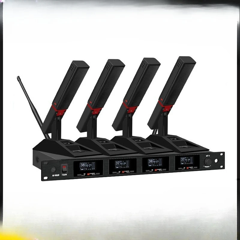 Wireless square tube conference microphone one to four capacitors long-distance microphone XE60ML