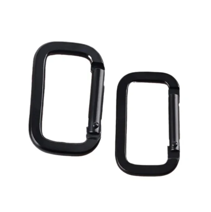 Carabiner Buckles Snap Hooks Keychain Square Ring Spring Clip Outdoor Gear Backpack Accessories Camping Equipment
