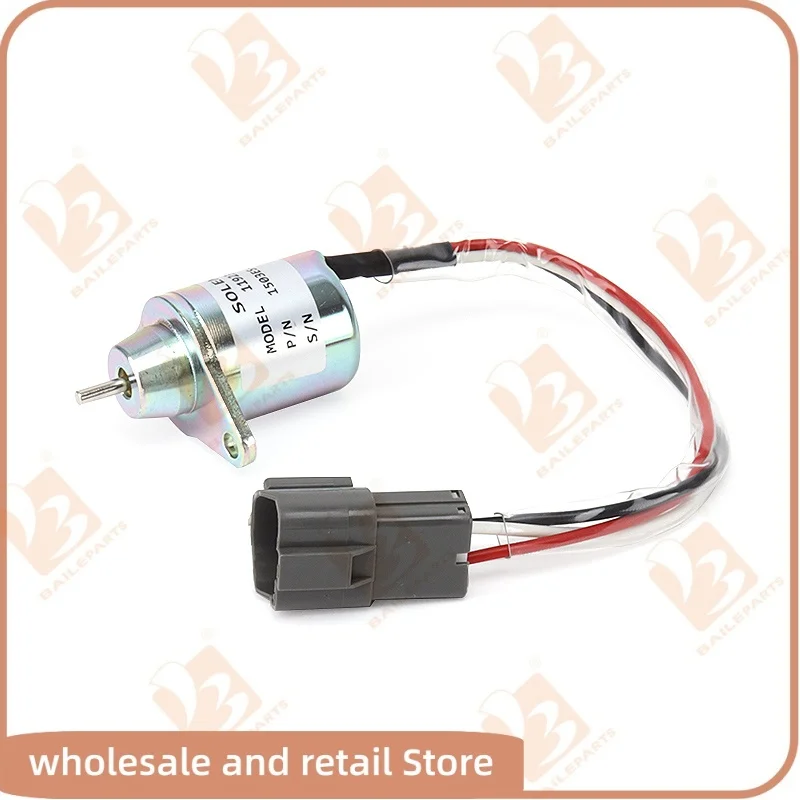 

1503ES-12S5SUC12S 12V Fuel Shut Off Solenoid For Yanmar Engine 119233-77932 Replace Woodward M810324 For John Deere Tractor