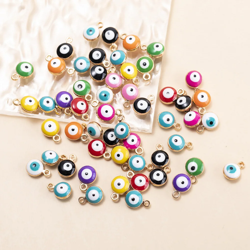 

50 шт., подвески от сглаза из сплава, креативные подвески, бусины для самостоятельного изготовления ювелирных изделий, браслет, ожерелье, аксессуары, бусины от сглаза