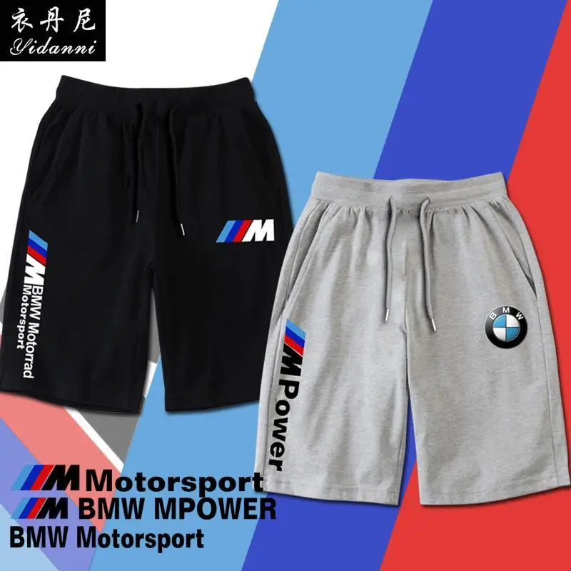 Pantalones Cortos BMW 2026, Nueva Colección, para Hombre, Estilo POWER, Cultura del Automovilismo, para Entusiastas de la Modificación, Deportivos, Holgados, Cinco Cuartos