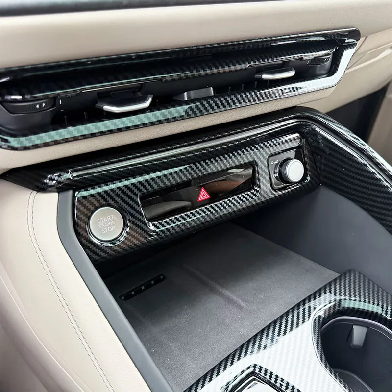 For Audi Q5 Q5L GU 2025 2026 2027 Start stop switch protection frame dual flash air conditioning switch decoration frame