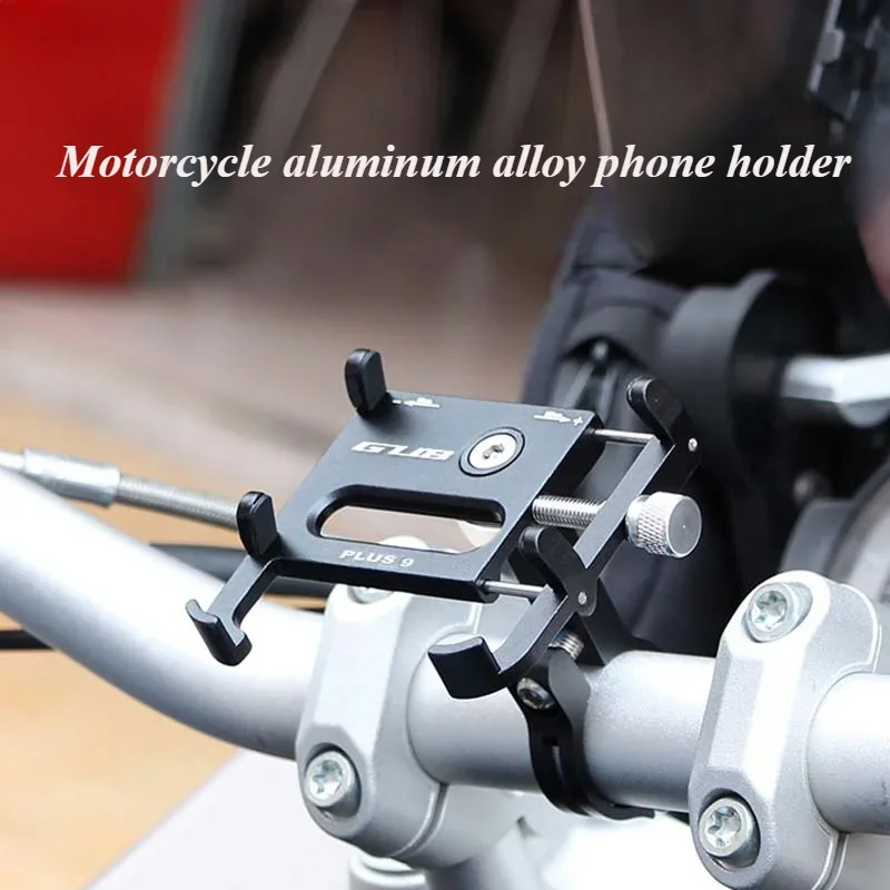 

360 ° Freely Rotating Aluminum Alloy Phone Holders Mountain Bike Cross-country Motorcycle Locomotive Mobile Phone Holder