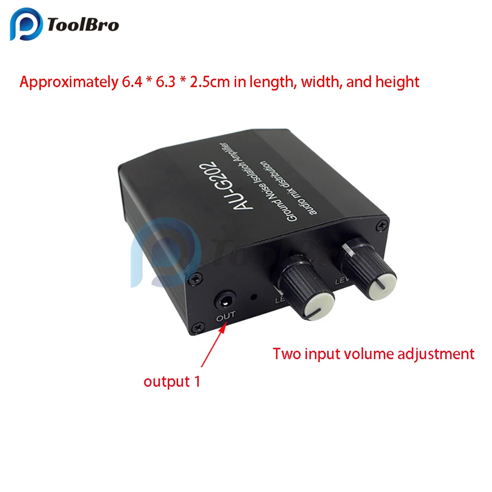 Imagem -04 - Ground Noise Isolamento Amplificador Audio Mix Distribuição Stereo Mixer Headphone Amplificador de Potência Subwoofer Speaker dc 518v