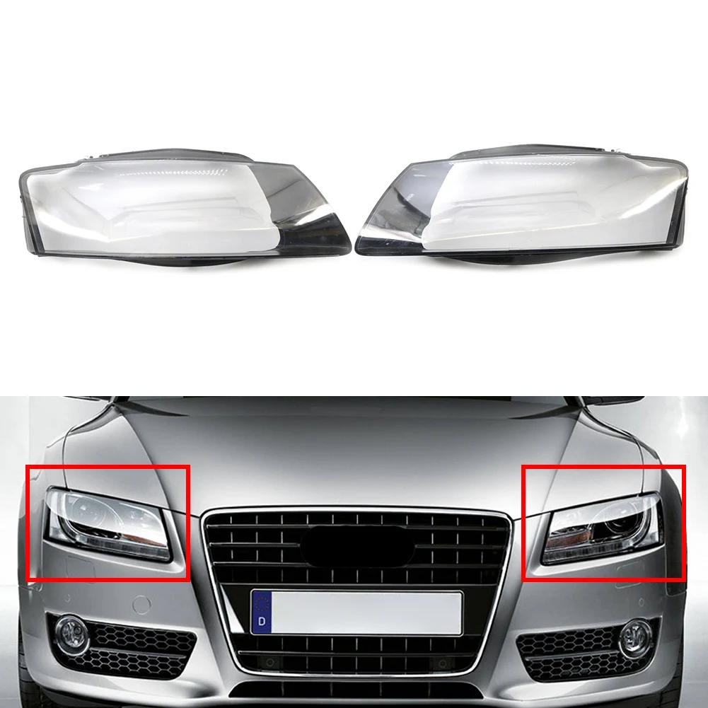 Car Front Headlight Lens Cover Headlamp Head Light Lamp Shell For Audi A5 S5 RS5 2008-2012