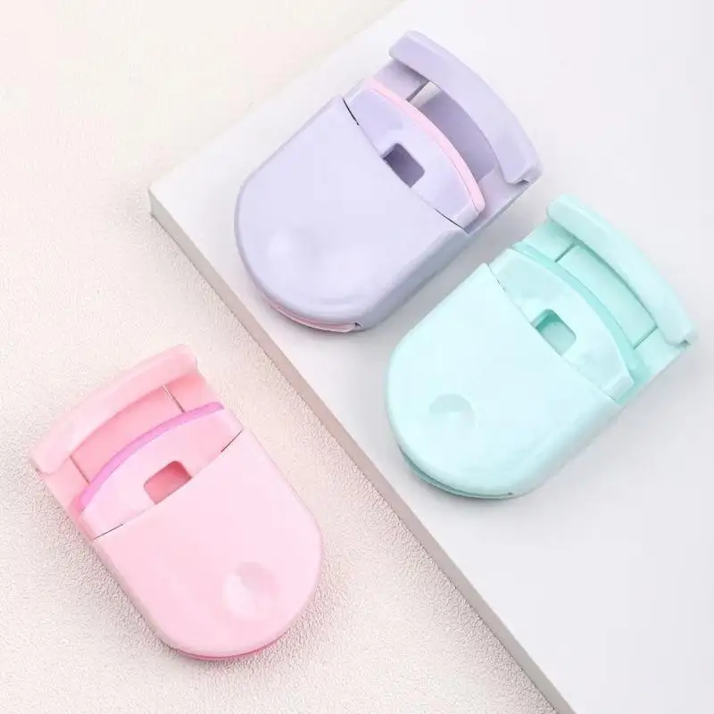 Multicolor Foldable Mini Eyelash Curler Portable Professional False Lash Auxiliary Curling Clip Makeup Beauty Tool