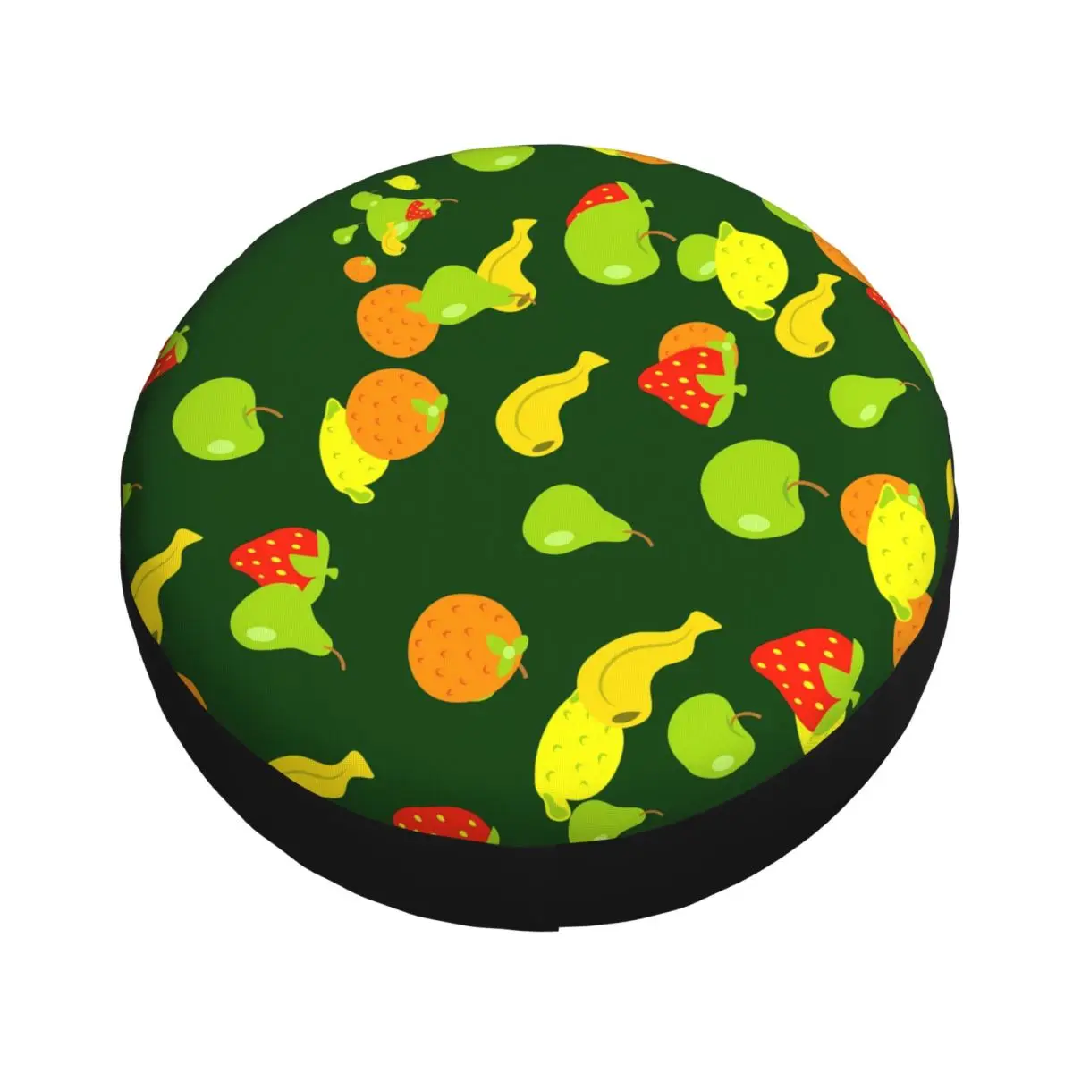 38cm Car Steering Wheel Cover Seamless Tile Fruits Steering Wheel Protective Cover Elastic Colorful Car Accessories