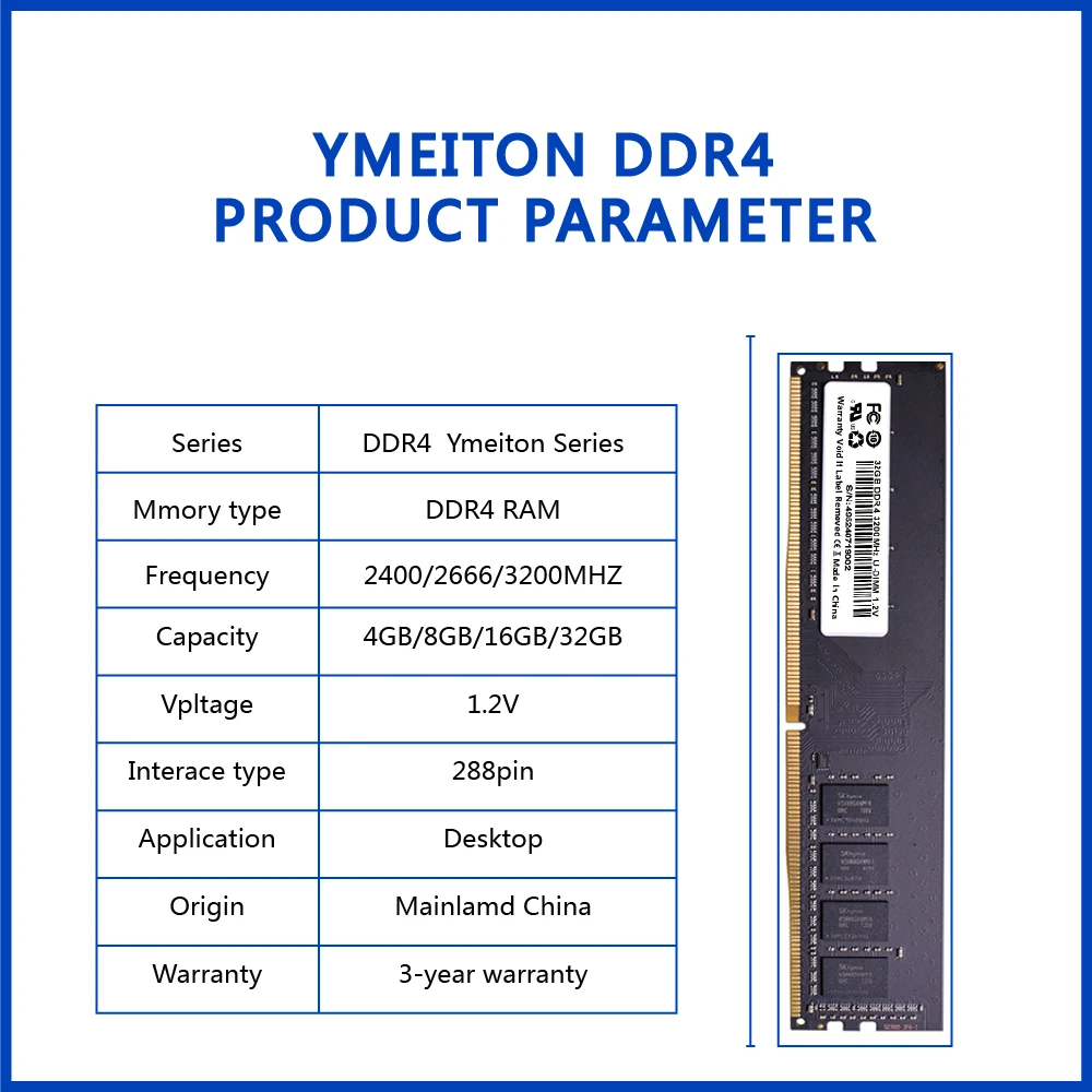 До 5 шт. ПК Memoriam Ram ddr4 Memoria Настольная память 4 ГБ 8 ГБ 16 ГБ 32 ГБ 2400 МГц 2666 МГц 3200 МГц DIMM DDR4 RAM оптом