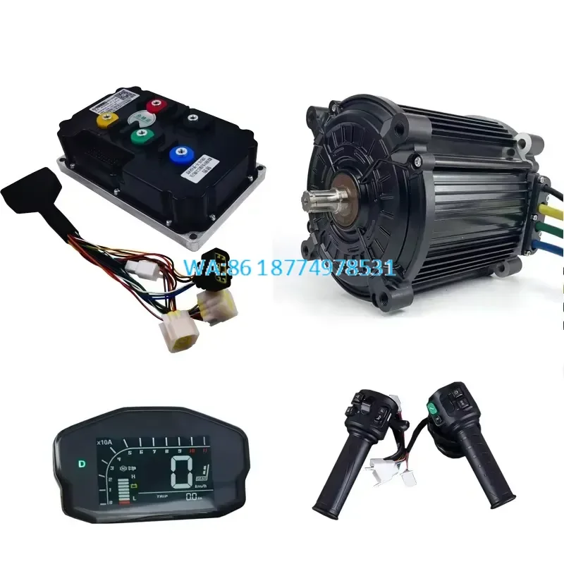 Wmwmnu for QSMOTOR 180 8000W Mid drive PMSM Motor With Fardriver ND72850B Controller Conversion Kits for Motorbike