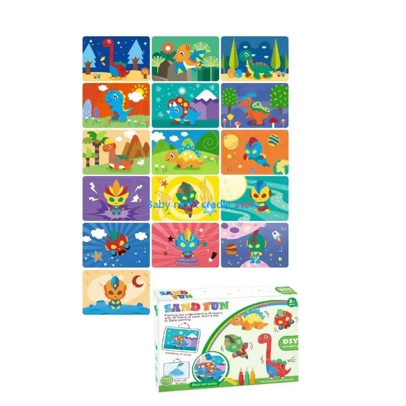 J2ff enfants coloré sands art activité sables sable