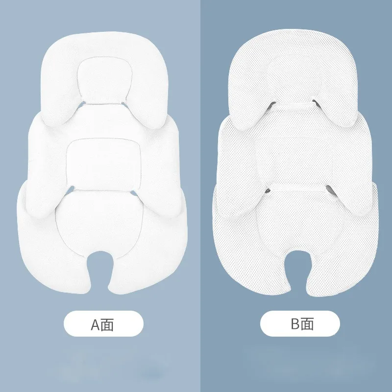 New Baby Stroller Cushion Car Seat Insert Baby Head Neck Support Pillow Mattress Breathable Mesh Liner Mat Pram Thermal Mattress