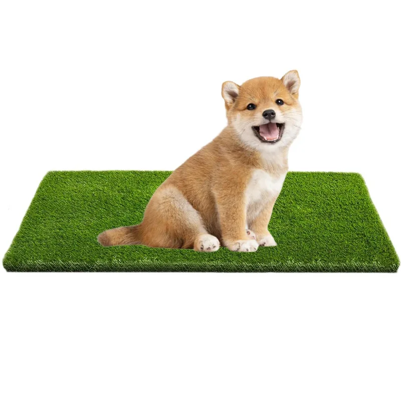 Amazon hot selling pet dog toilet artificial lawn mat dog house fixed point training fake lawn toilet cross-border