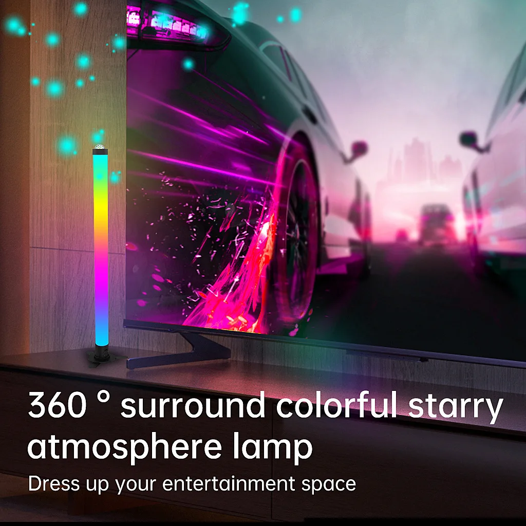 Colorful Atmosphere Light Computer Desktop Music Sync Light with RGB Backlight Rhythm Light e-sports room Mood Light Gift
