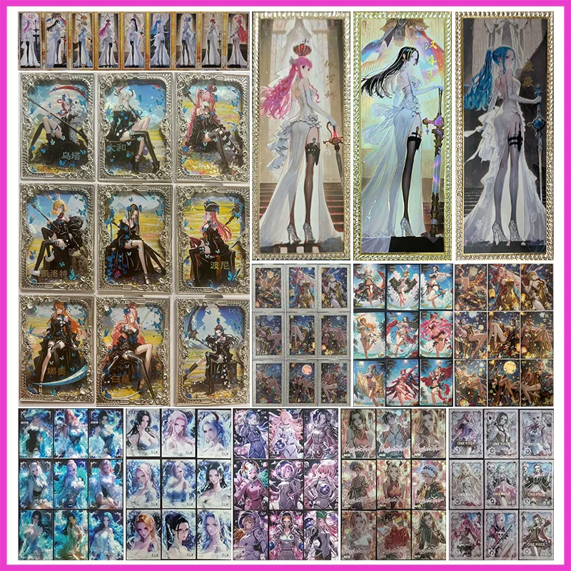 

Аниме ONE PIECE Игрушки для мальчиков Perona Hancock Vivi Yamato Shirahoshi Carrot Rare TGR SLR PR PK XR Коллекционные карты Подарок на день рождения