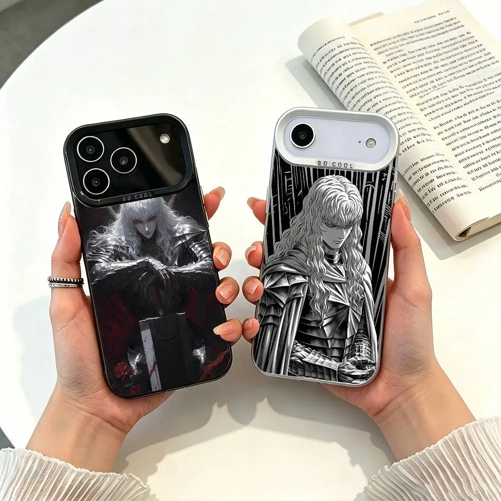 

Handsome G-Griffith B-Ber-serk-ES Phone Case For iPhone 17,16,15,14,13,12,11 Plus Pro Max Colored Silver Funda Bumbe