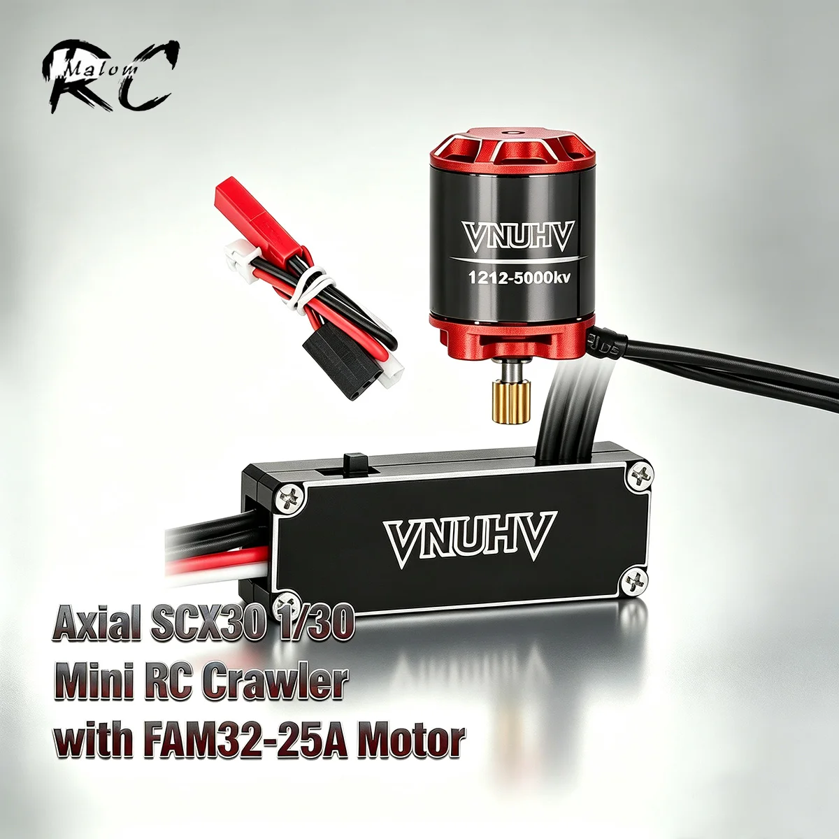 Brushless Motor ESC Combo 25A 1212 3500KV for 1/24 1/30 RC Crawler – Fits SCX24 SCX30 Upgrade Parts