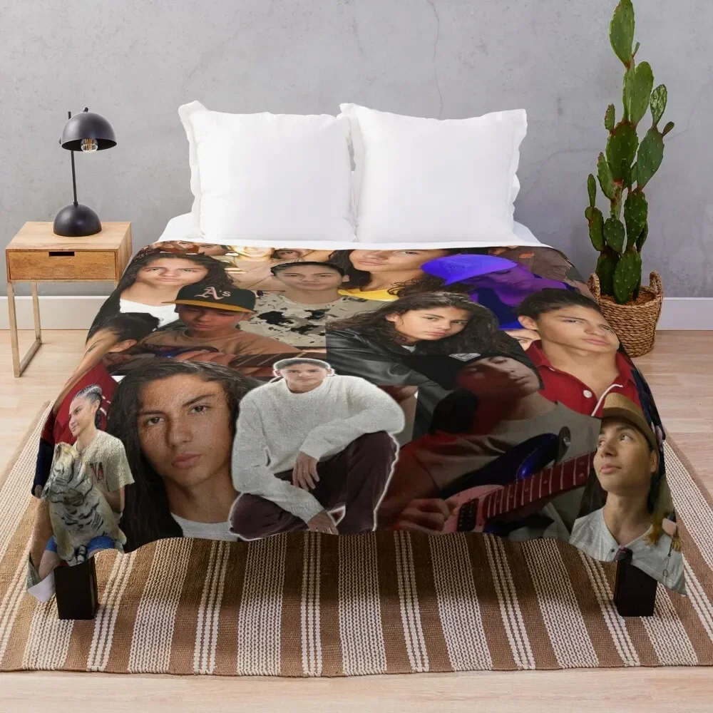 

Miguel Cazarez Mora Seamless Collage Throw Blanket Elegant Warm Throw Blanket for Hotel Home