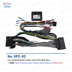 Car Radio Cable Wiring Harness Power Connector Socket CAN Bus Adapter for Opel Astra H Zafira B Antara Vectra C Corsa D Meriva A