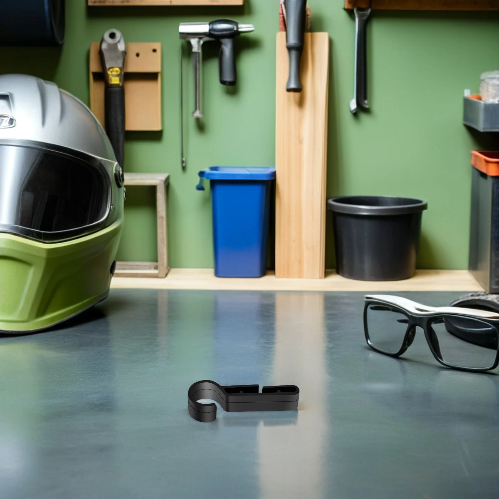 

8pcs Black Plastic Headlamp Clips Hard Hat Light Clip For Construction Work Safety Headlamp Hook Accessory