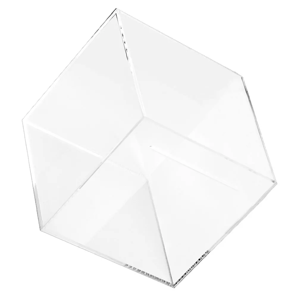 

Acrylic Piggy Bank Transparent Money Box 15x15x15cm Saving Container Coin Jar Desk Storage Holiday Gift Party Favor