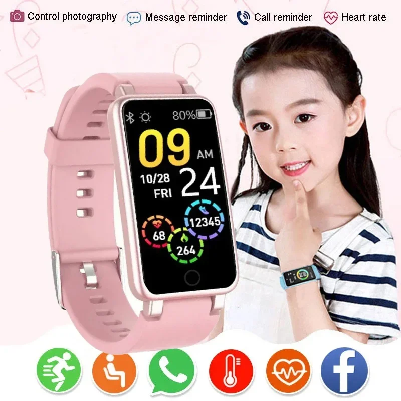 Smart Watch Kids Smart Watch Girls Boys Fitness Tracker Heart Rate Monitoring Electronic Smart Watch Sports Bracelet