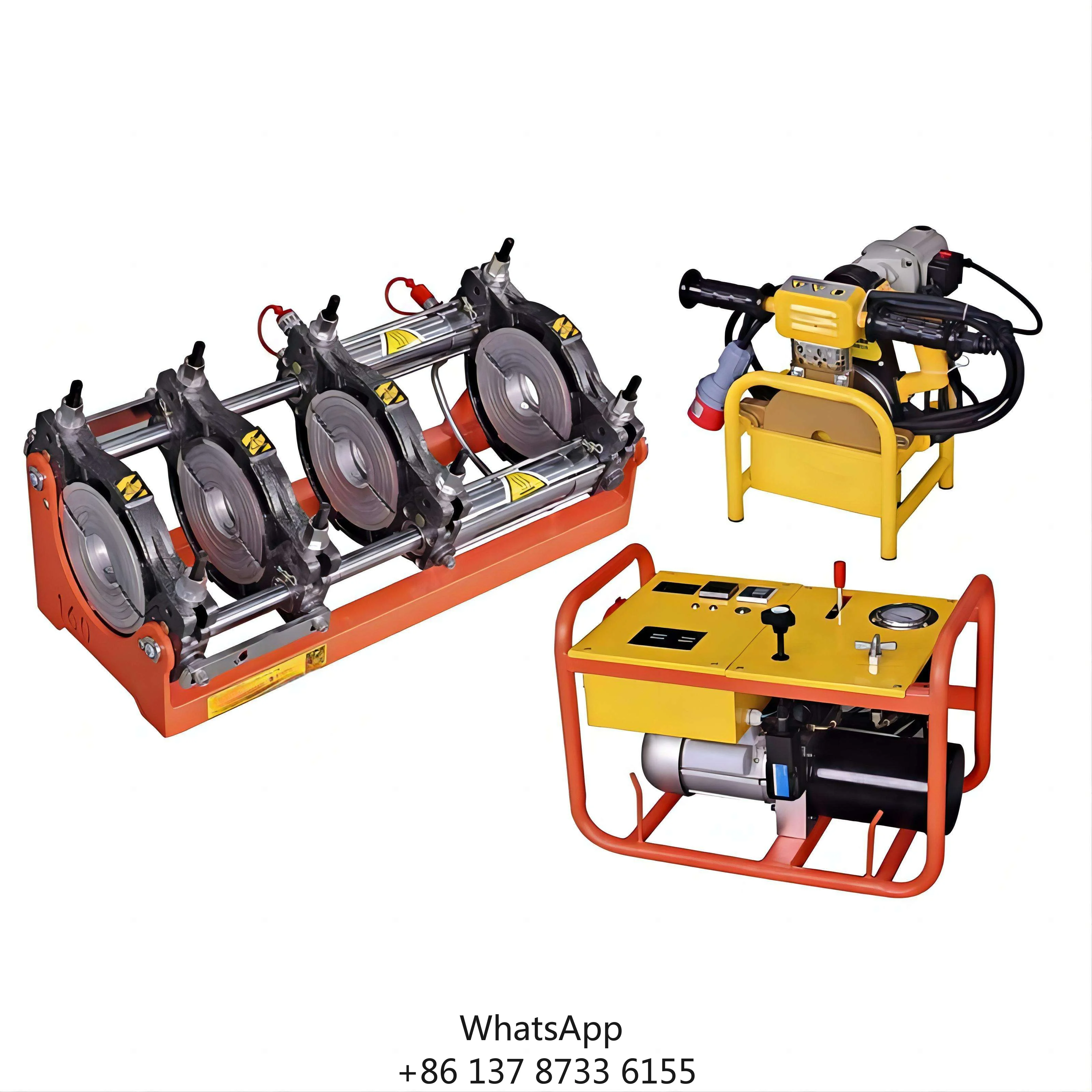New Manual Easy Operate Safe Hydraulic HDPE Pipe Butt Fusion Welding Machine 5 Year Warranty 63-2000mm Wide Range Application