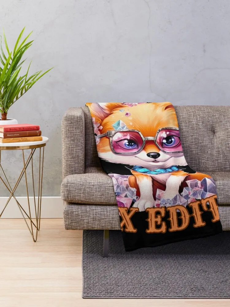 Chaos Coordinator, Fox Edition. fox watercolor Throw Blanket Blankets Sofas Of Decoration for winter sofa bed Blankets