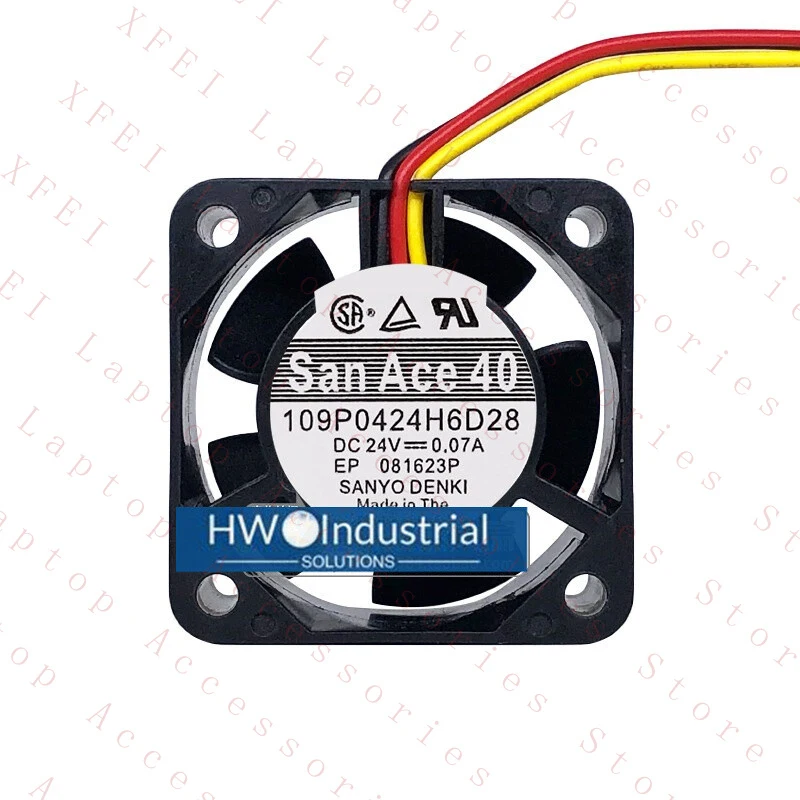 

Новый 1 шт. 3-проводной вентилятор охлаждения оборудования SANYO 109P0424H6D28, 24В 0.07А, 4 см, 4020