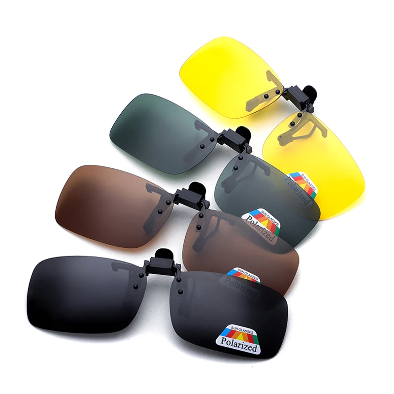 

Polarized Sunglasses Clips Glasses Clip Driving Night Vision Eyeglasses UV400 Outdoor Shades High Definition Sun Glasses