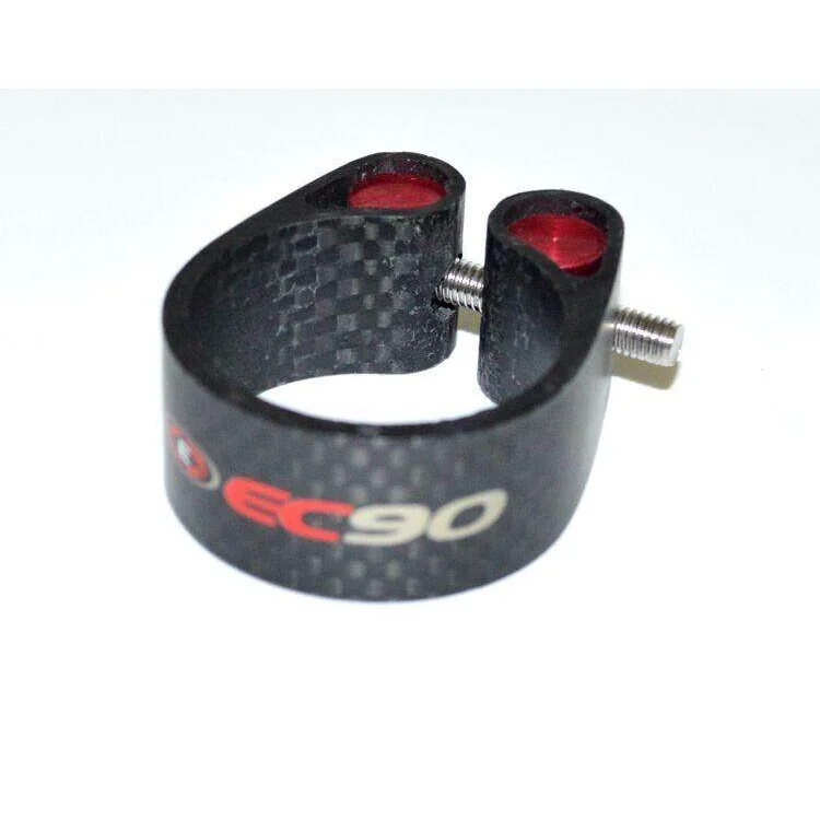 EC90 New Full Carbon Fiber MTB Cycling Bicycle Seatpost Clamp For 27.2/30.8/31.6mm Road Bicycle Post Seat Clip