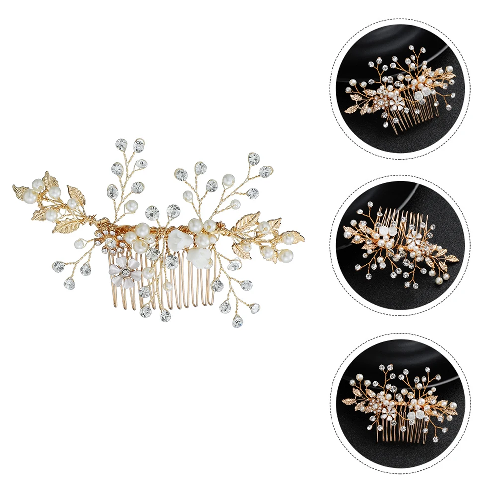 مشبك مشط لؤلؤي إكسسوارات شعر الزفاف المزخرفة للنساء لوصيفة العروس وفتاة الزهور وحفلات الرقص والذكرى السنوية للاستخدام اليومي #6