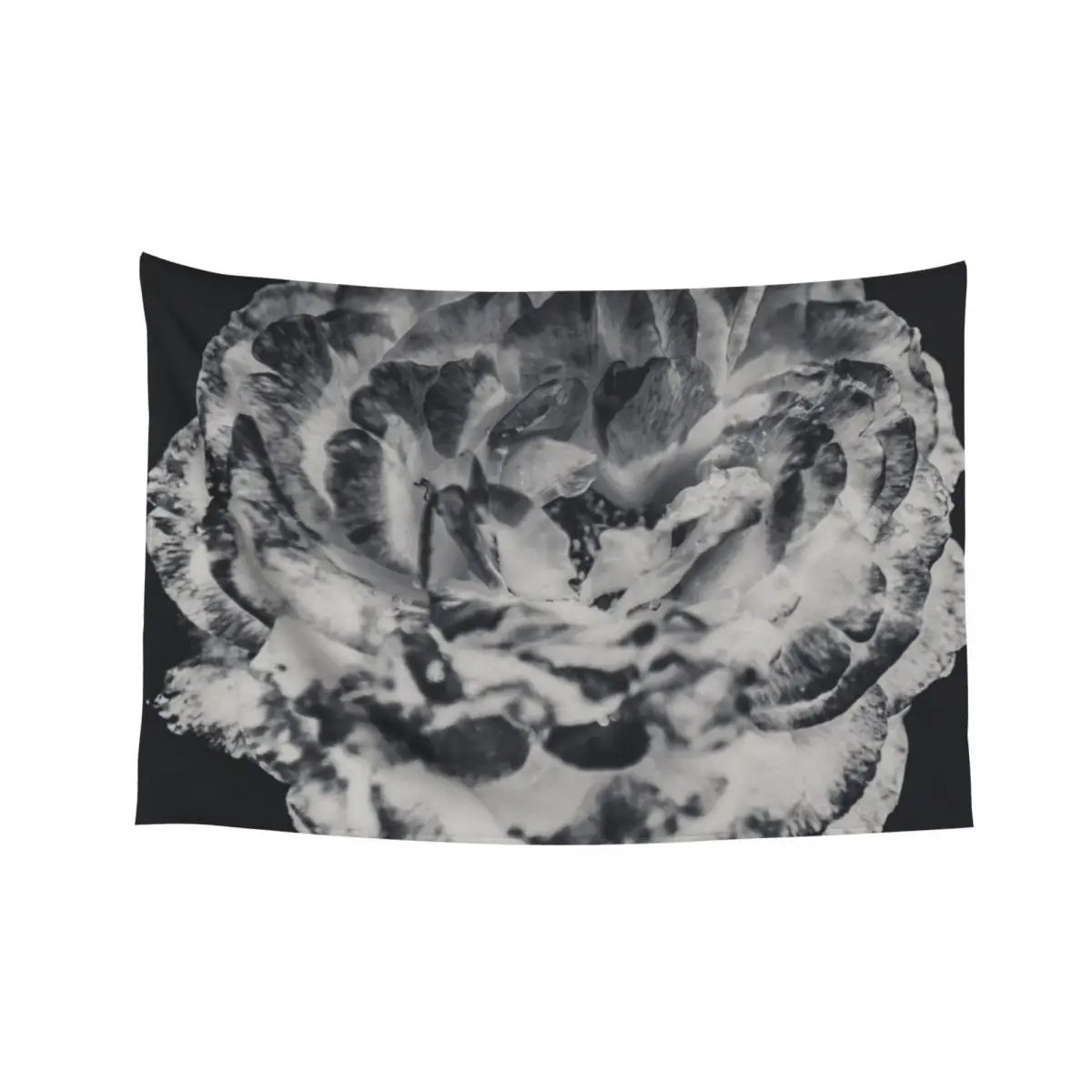 

Floral Flower Art - Retro Rose Black and White Vintage Flowers Tapestry Home Decoration Room Decor Tapestry