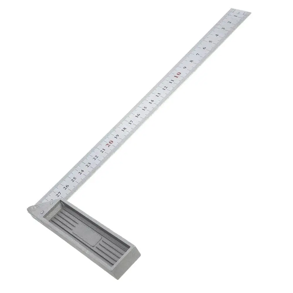 Aluminum Handle Measuring Angle Square Ruler Stainless Steel with Scale Right L-Shaped Ruler 90 Degree Right Angle