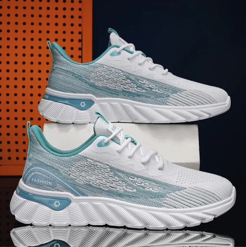 

2025 мужская обувь, дышащие повседневные кроссовки, летние белые кроссовки, легкая мягкая спортивная обувь для мужчин, большие размеры 39-44