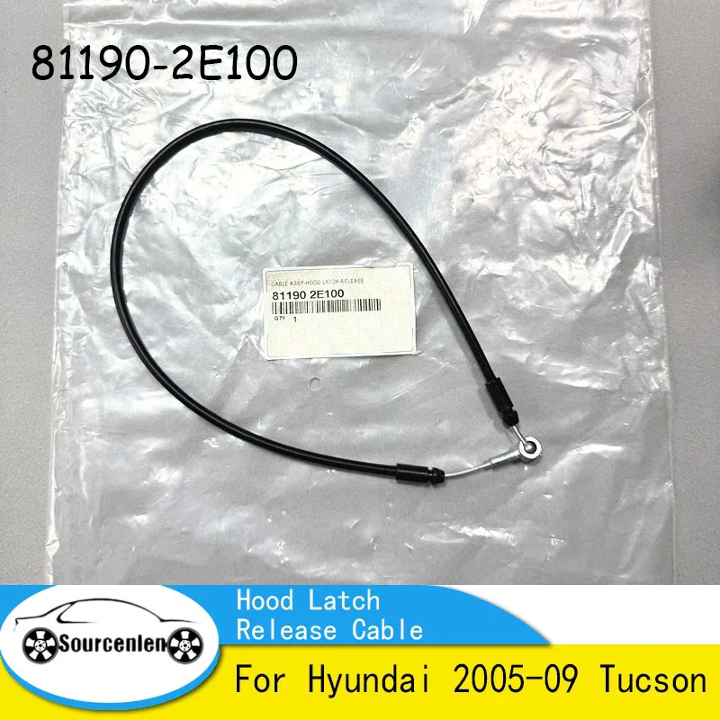 

Новый тросик открывания капота (передняя часть) OEM для Hyundai Tucson 2005-2009, номер детали 811902E100, 81190-2E100