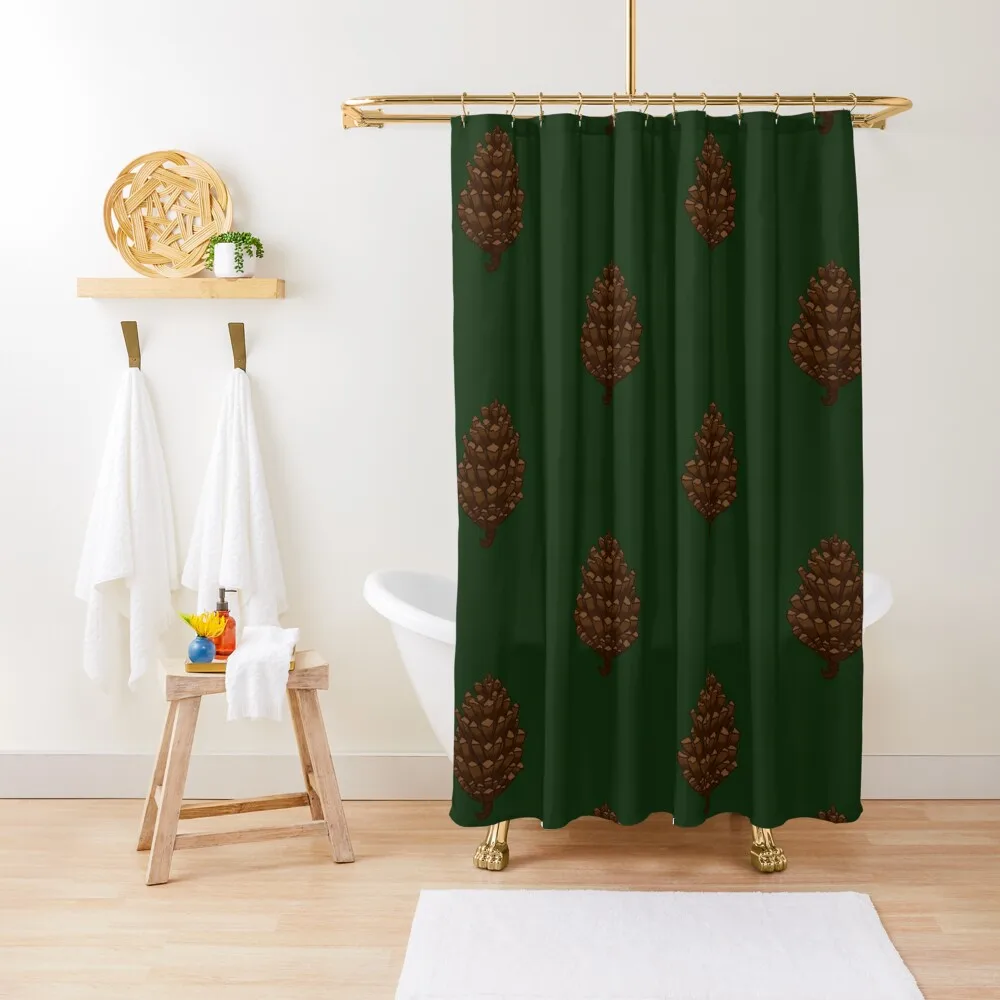 

Pinecone Shower Curtain Shower Bath Bathtub Cute Shower Curtain