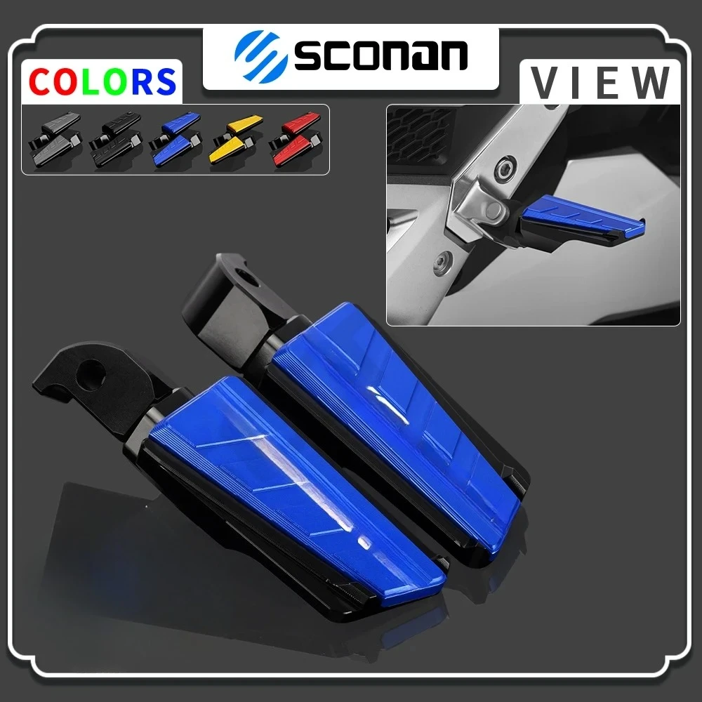 

Motorcycle Accessories CNC Aluminum For TMAX530 DX T-MAX 530 DX -2023 2024 All Year Rear Passenger Foot Rests Pegs Footrests