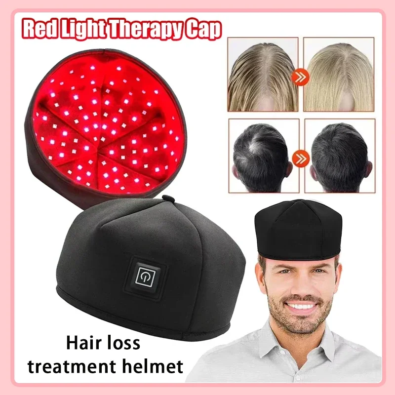 

2025 New Red Light Therapy Cap Laser 660nm 830nm Red Near Infrared Hair Regrowth Hat Hair Loss Treatment Helmet Scalp Massager
