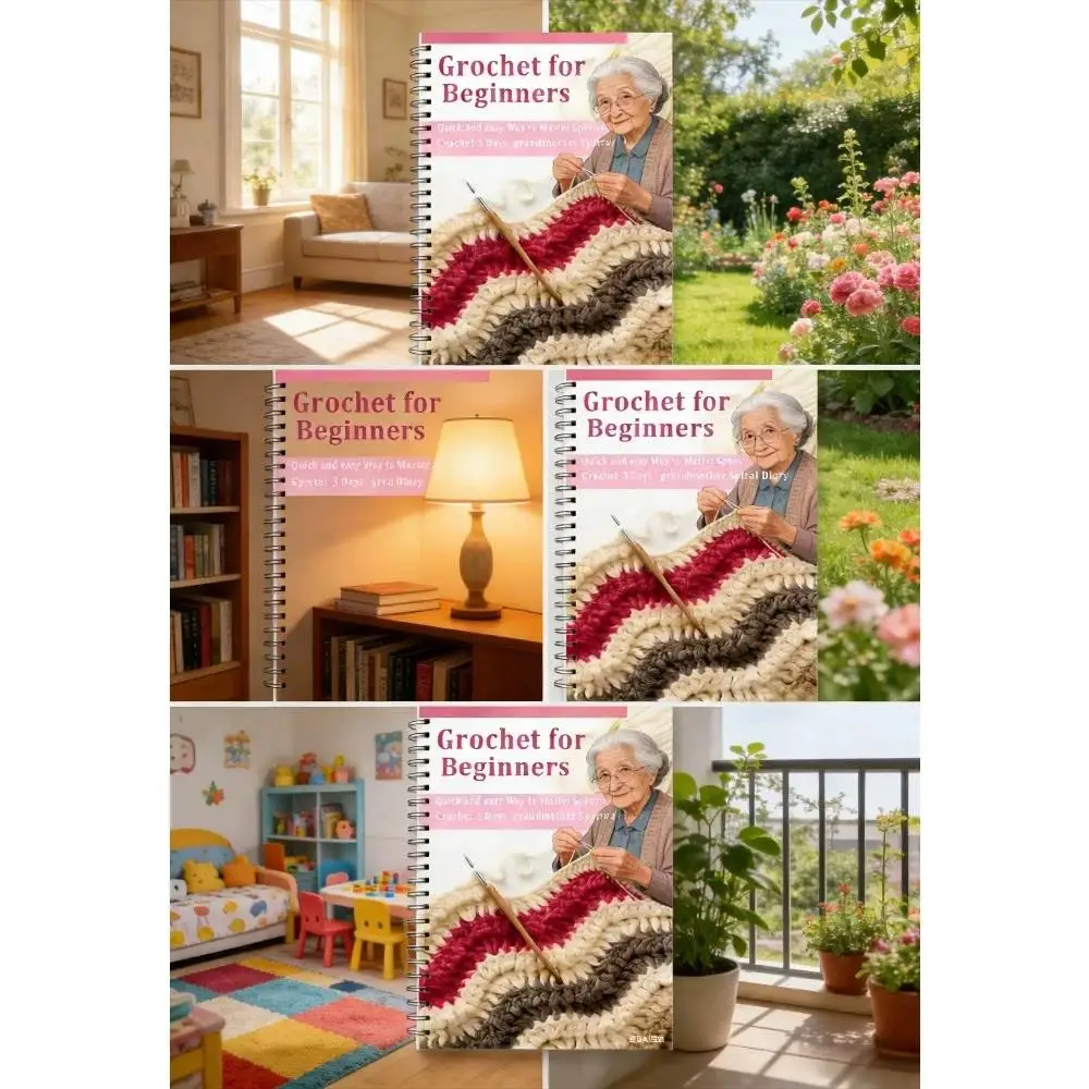 Crochet For Beginners English Book Quick Easy Way Master Spectacular Crochet 3 Days Grandmother Spiral Diary Book Guide