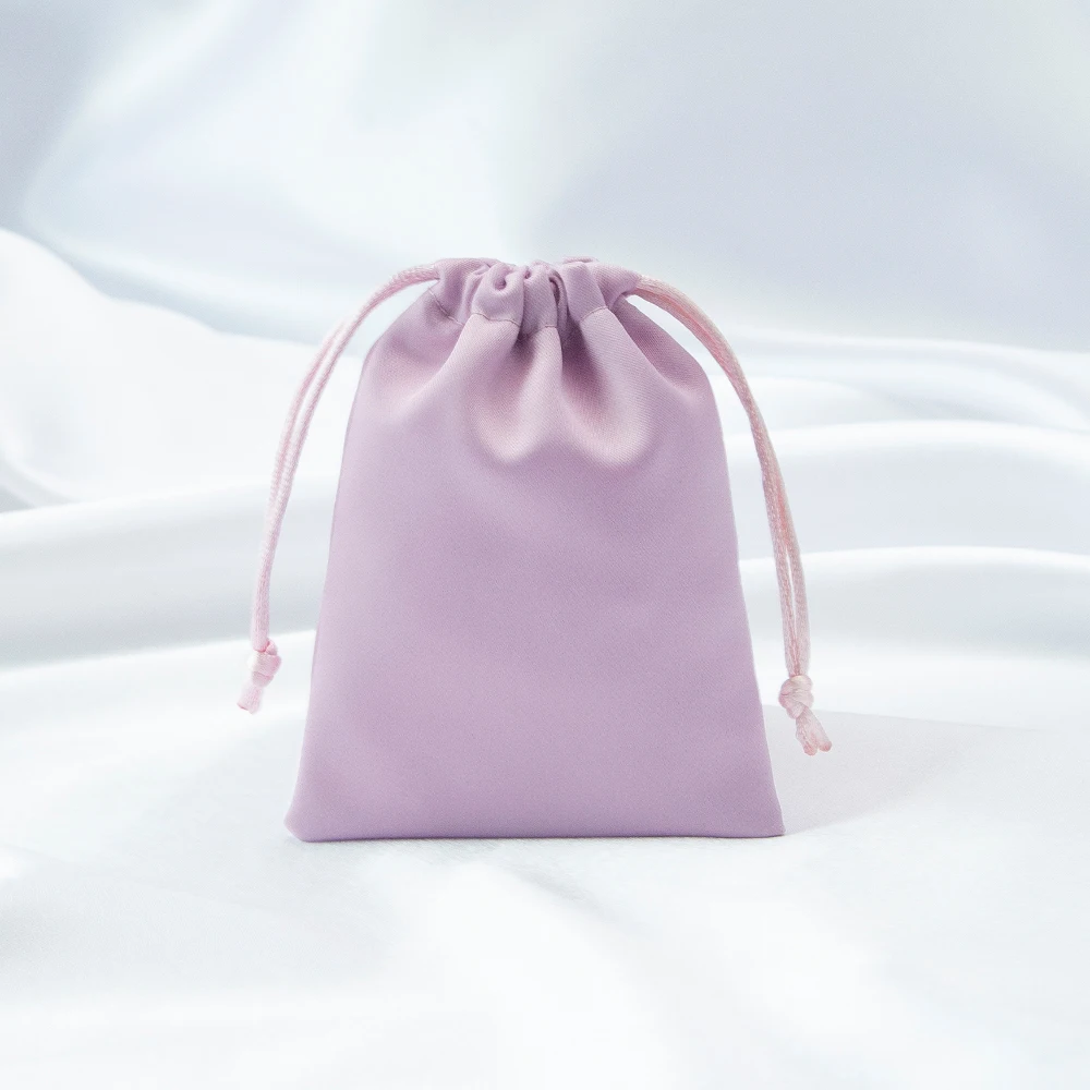 10pcs Small Satin Silk Drawstring Pouches